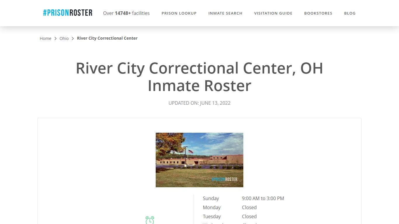 River City Correctional Center, OH Inmate Roster - Prisonroster