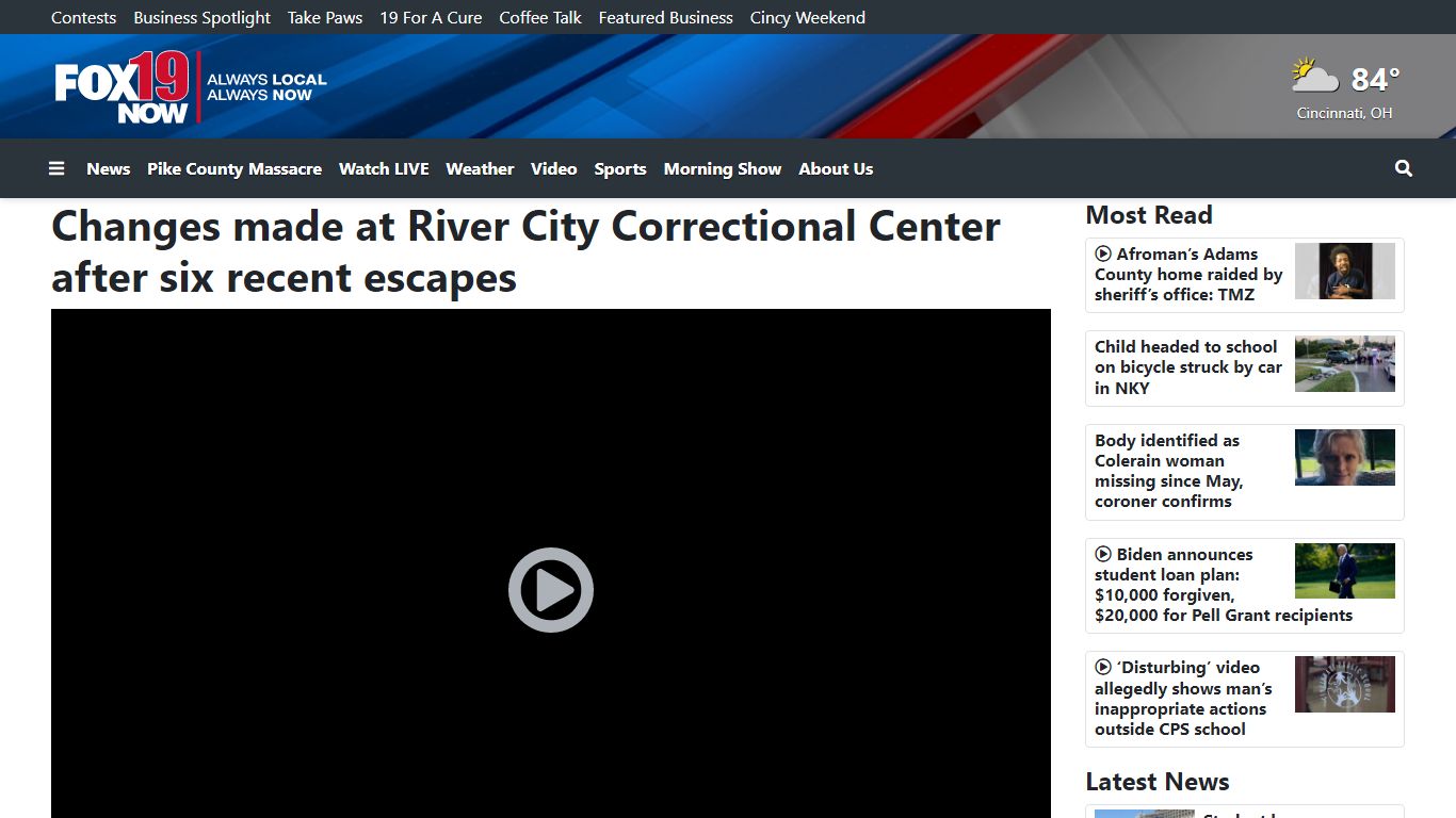 Changes made at River City Correctional Center after six recent ... - FOX19